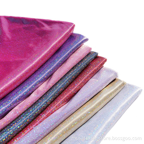Shiny Matte Hologram Metallic Holographic Projection Fabric
